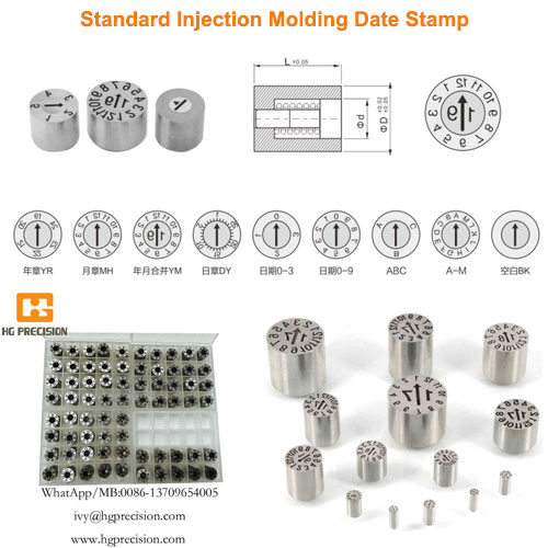 Standard Injection Molding Date Stamp - HG